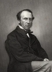 Charles John Canning, 1er Conde Canning, grabado por D.J. Pound de una fotografía, de 