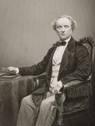 Charles John Kean, grabado por D.J. Pound de una fotografía, de 