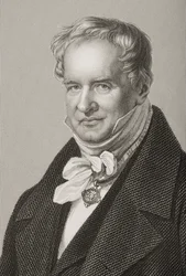 Friedrich Heinrich Alexander Humboldt (1769-1859), Barón von Humboldt, grabado por D.J. Pound de una fotografía, del libro The Drawing-Room of Eminent Personages, Volumen 2, publicado en Londres, 1860
