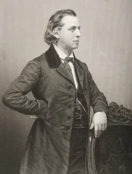 Henry Ward Beecher (1813-1887) grabado por D.J. Pound de una fotografía, de 