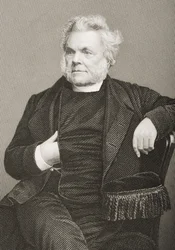 John Angell James (1785-1859) grabado por D.J. Pound a partir de una fotografía, de 