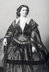 Madame Anna Bishop (1810-84) grabado por D.J. Pound de una fotografía, de 