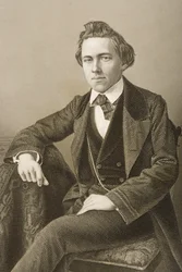 Paul Charles Morphy (1837-84) grabado por D.J. Pound de una fotografía, de 