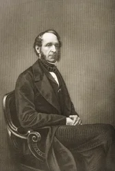 Robert Grosvenor (1801-93) grabado por D.J. Pound a partir de una fotografía, de 
