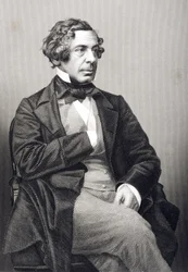 Samuel Warren (1807-77) grabado por D.J. Pound a partir de una fotografía, de 