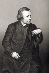 Samuel Wilberforce (1805-73) grabado por D.J. Pound a partir de una fotografía, de 