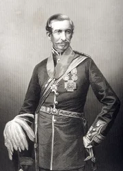 Sir Archdale Wilson (1803-74) grabado por D.J. Pound a partir de una fotografía, de 