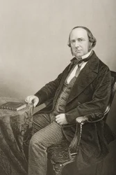 Thomas Wright (1810-77) grabado por D.J. Pound a partir de una fotografía, de 