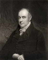 Sir Benjamin Hobhouse, 1er Baronet, grabado por John Cochran, de 