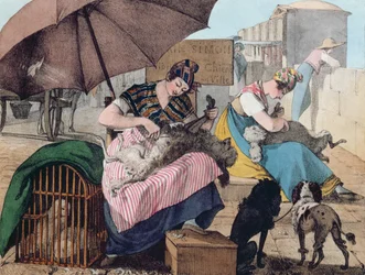 Cortadores de perros en el Pont-Neuf