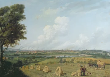 Vista de Preston desde Penwortham Hill, c.1821