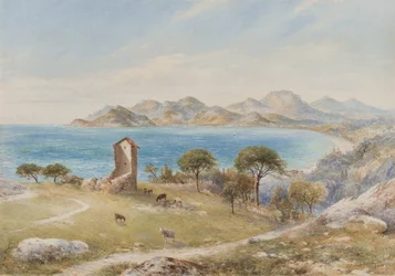 Vista de las montañas Esterelles desde Cannes