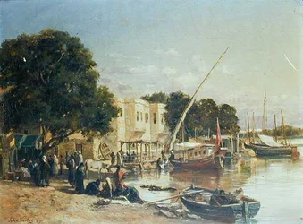 En el canal Mahmoudieh, Alejandría