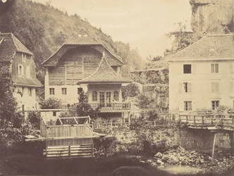 Vista en Suiza, 1850s