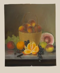 bodegón con fruta