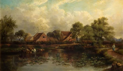 Granja en Wood Lane, Handsworth, 1850-1908