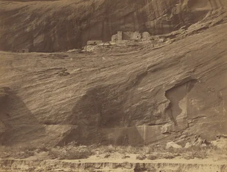 Ruinas de Cliff Dwellings, Canyon de Chelly,1889 (foto)