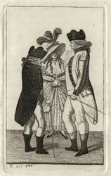 Capitán Page; Capitán Vicars; con un admirador de John Kay