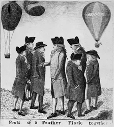 Aves de una pluma vuelan juntas, 1785