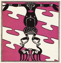 Adorno para La Historia de Aladino y la Lámpara Maravillosa (litografía a color)