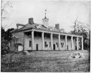 Casa de George Washington, Mount Vernon, Virginia, finales del siglo XIX
