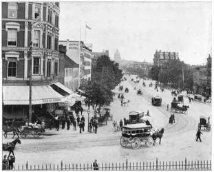 Avenida Pensilvania, Washington DC, finales del siglo XIX