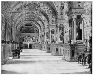 La Biblioteca Vaticana, Roma, finales del siglo XIX