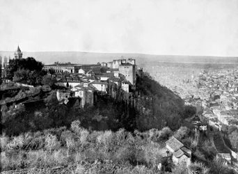 Vista de la Alhambra, Granada, España, 1893