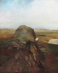Estudio de otoño, vista sobre Hanging Rock, Newport, R.I., 1868