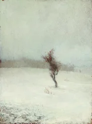Tormenta de nieve 1865 (Óleo sobre tabla)