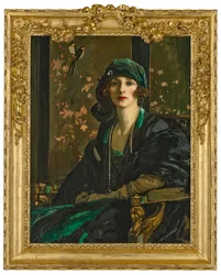 Una dama de negro y verde: la señora Freda Dudley Ward