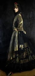 Avellana en negro y oro, 1916