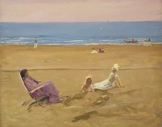 En la playa