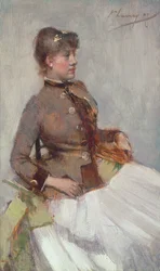 Retrato de una dama sentada, 1887