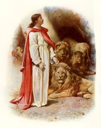 Daniel en el foso de los leones