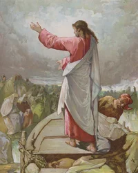 Jesús predicando desde el bote