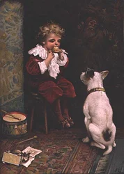 Pequeño Jack Horner, de un libro ilustrado de rimas infantiles