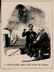 Una consulta sobre el estado de Turquía. Punch, 17 de septiembre de 1853, 1853