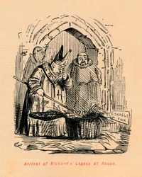 Llegada del legado de Ricardo a Rouen, c1860