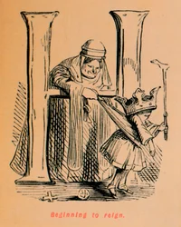 Comenzando a reinar, c1860