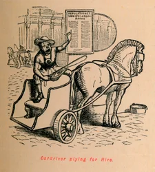 Conductor de Carro buscando Pasajeros, 1852