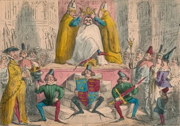 Coronación de Enrique IV según las mejores autoridades, 1850