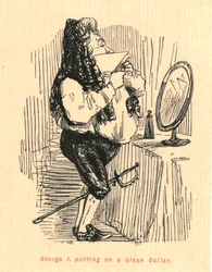 Jorge I poniéndose un collar limpio, 1897