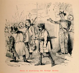 Enrique II despidiendo a los Barones Extranjeros, c. 1860