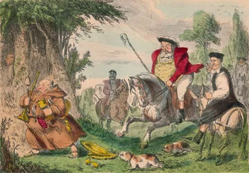 Enrique VIII cazando monjes, 1850