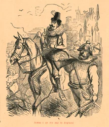 James I en su camino a Inglaterra, 1897