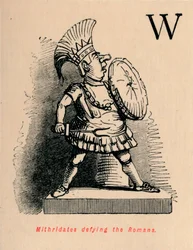 Mitrídates desafiando a los romanos, 1852