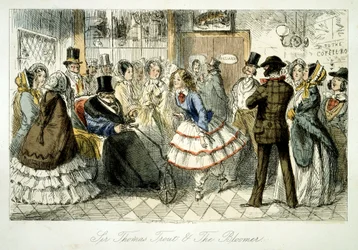 Tomando las aguas en Handley Spa, 1845