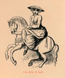 La esposa de Bath, c1860