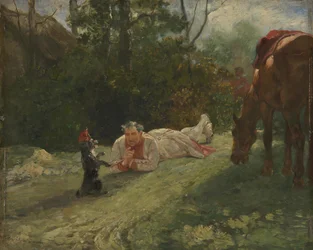 El perro artista, c. 1875